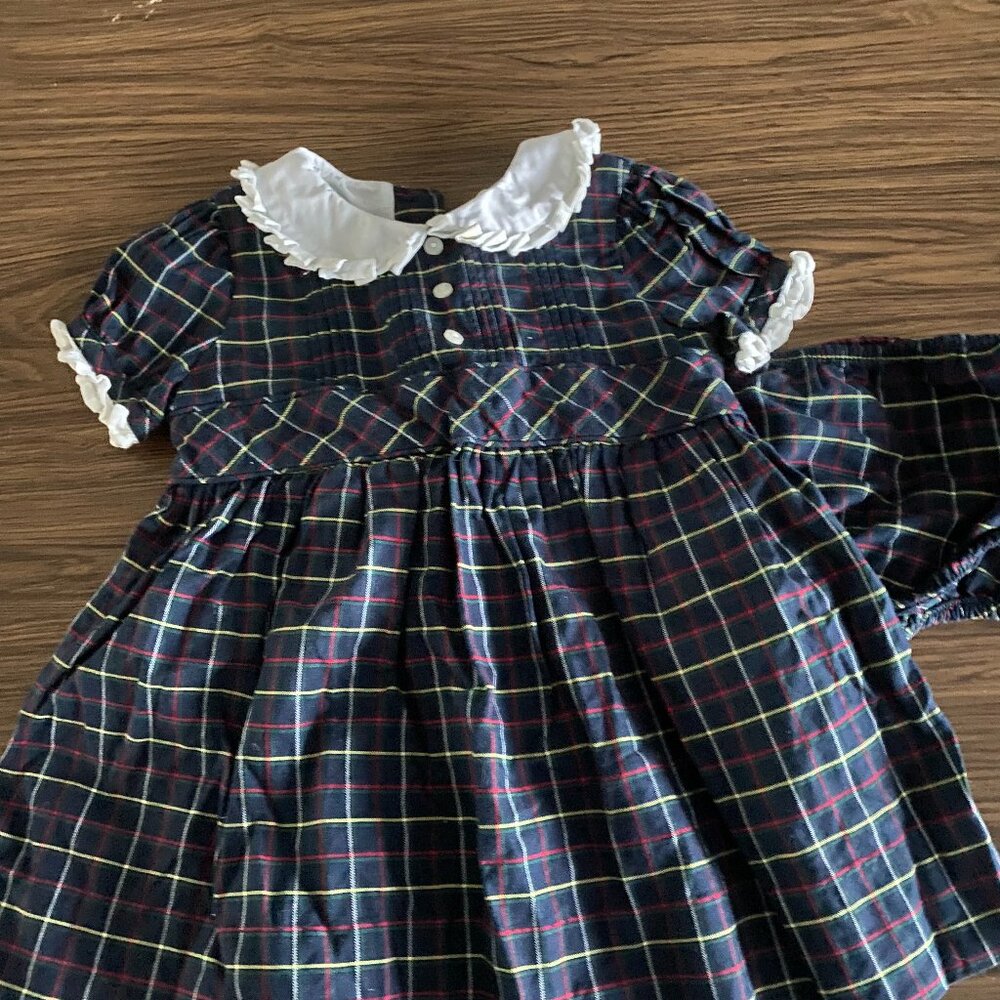 Ralph Lauren Dress Baby Girl size 6M Plaid